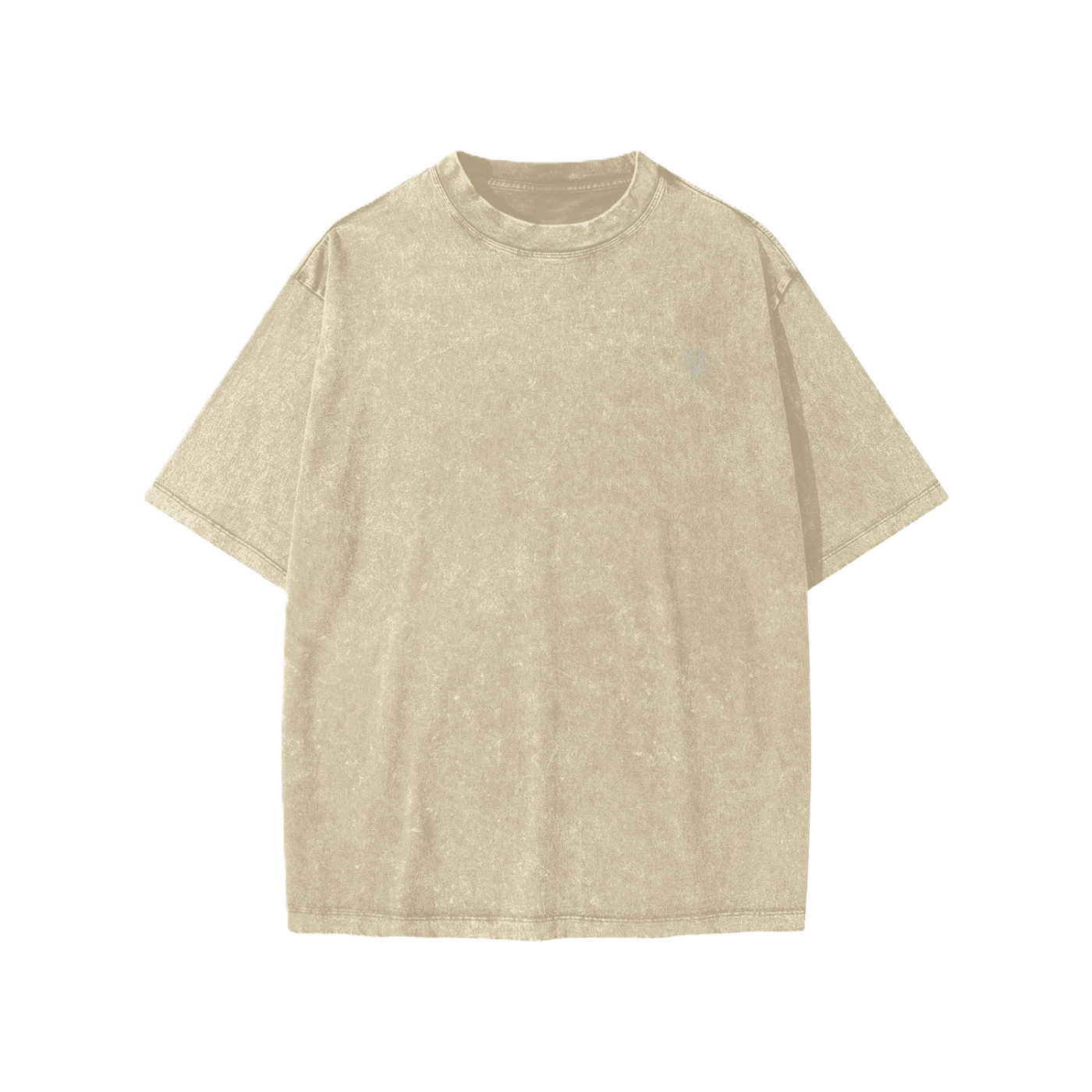 Front of a Beige oversize t-shirt for kids