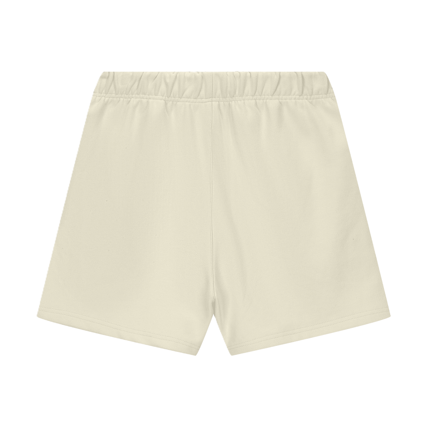 Back of plain Beige thick shorts 